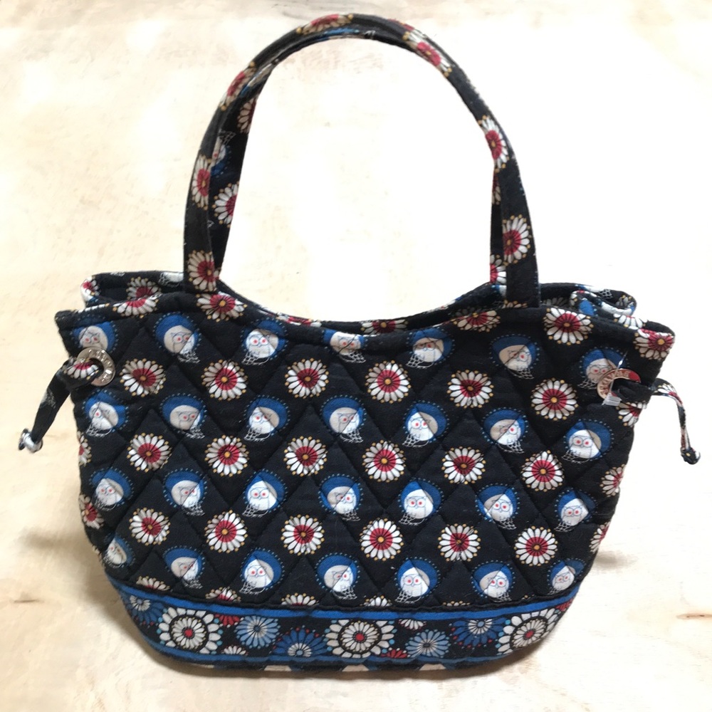 Vera Bradley Night Owl Print Mini Tote Purse Bag